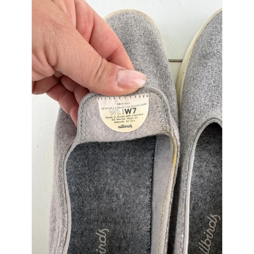 Allbirds Wool Loungers Womens Gray Slip‎ On Loafers Shoes Size W7